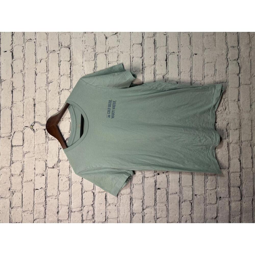 FloMotion Beach Men's Cold Beer Warm Water Graphic T-Shirt‎